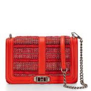 Rebecca minkoff red tweed bag